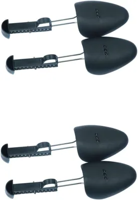 2 Pairs Plastic Shoe Trees for Women (Black)