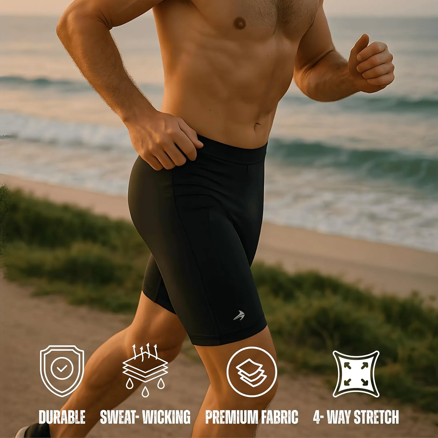 Compression Shorts Men for Biking, Running | Athletic Mens Underwear for Workout