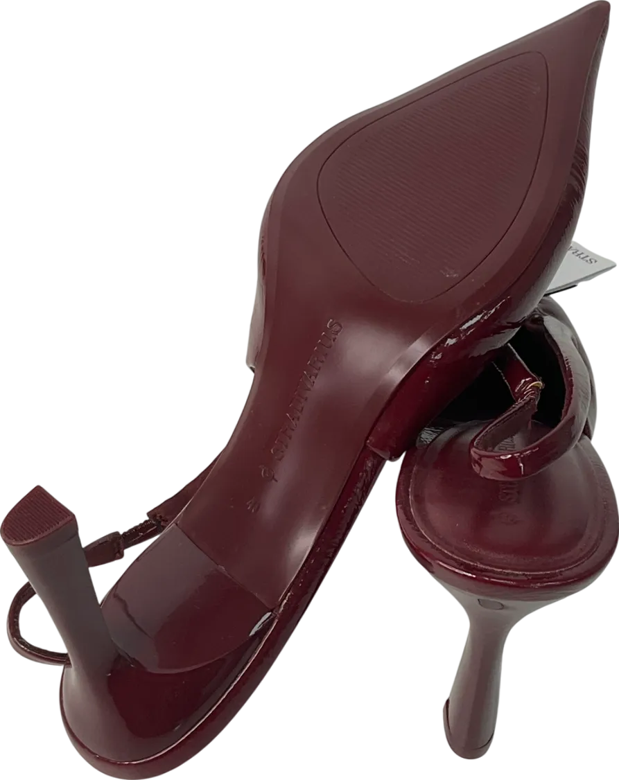 stadivarius Red Slingback Heeled Court In Burgundy UK 7 EU 40 👠