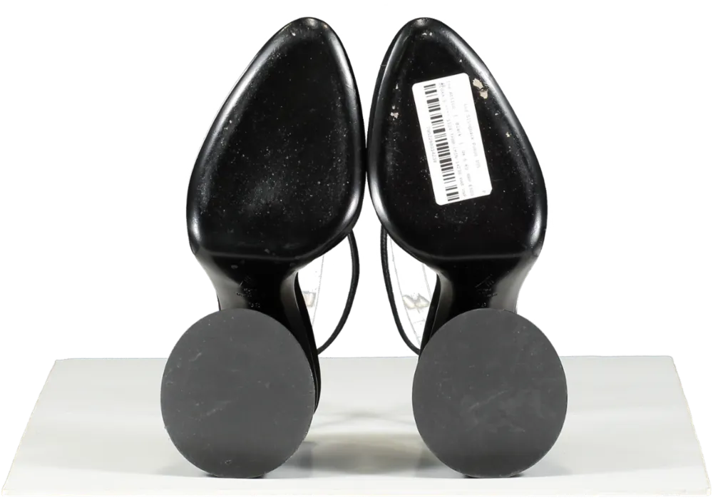 the Attico Black Luz Slingback Pumps 105 UK 5 EU 38 👠