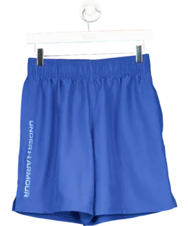 Under Armour Blue Tech Woven Wordmark Shorts UK S