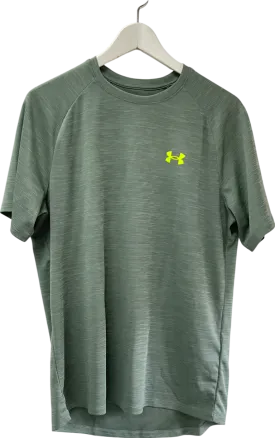 Under Armour Green Textured Short Sleeve UK M