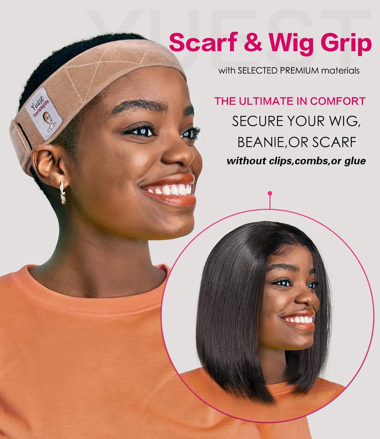 Wig Grip Wig Grip Band for Lace Front Wig Headband Keeping Wigs in Place Wig Head Band Strap to Secure Wig Gripper